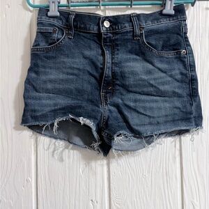 Abercrombie & Fitch Dark Blue Jean Shorts